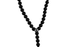 Onyxkette mit Edelstahlbeads