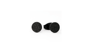 Ohrstecker flach diamantiert Black