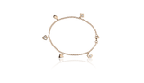 Armband mit Zirkonia - Silber mit Roségold Plattierung